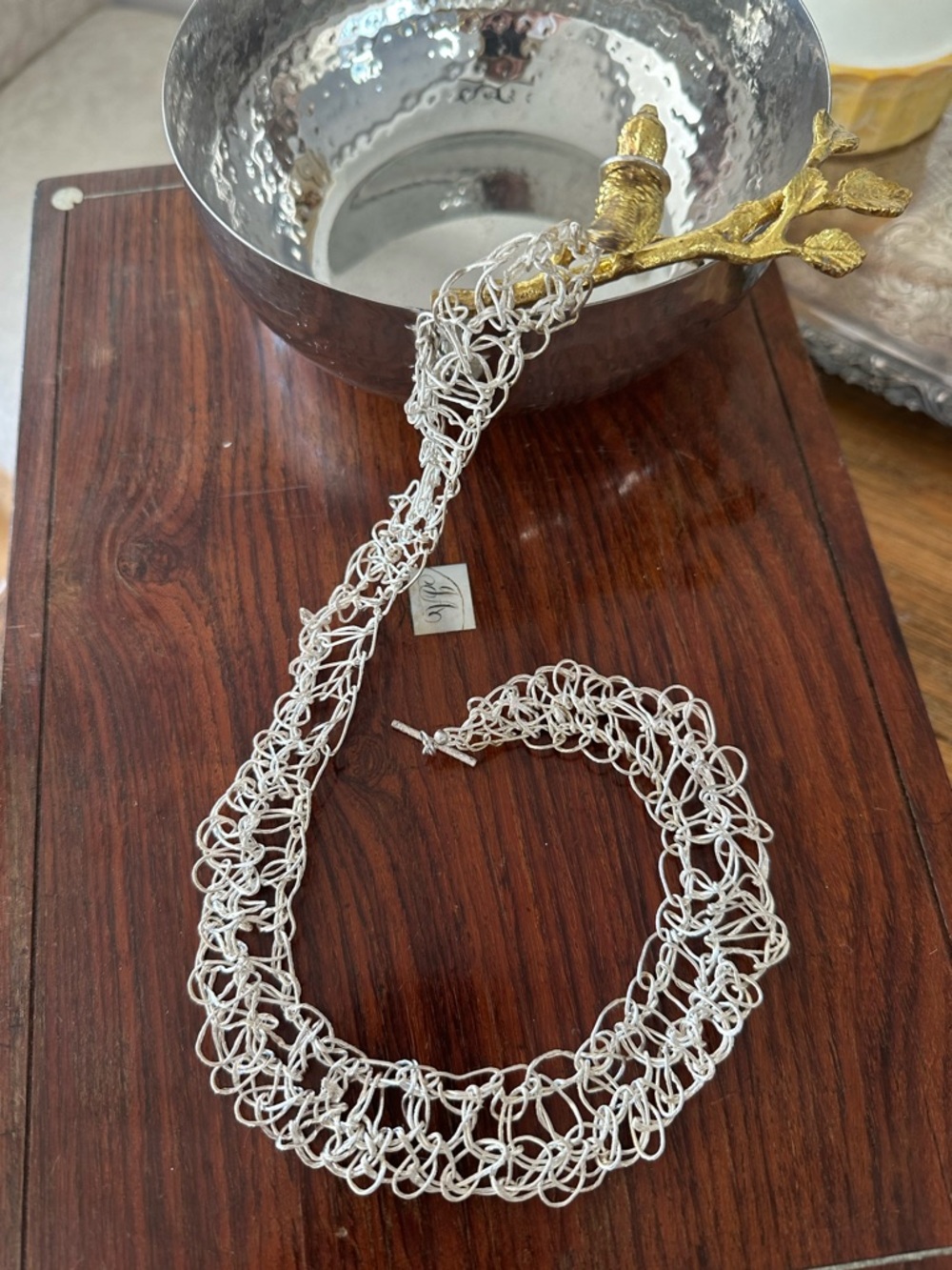 Handcrafted Silver-Tone Loop Chain Necklace - Women's Jewelry